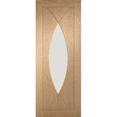 Oak Pesaro Internal Glazed Door Wooden Timber Interior - Door Size, HxW: 